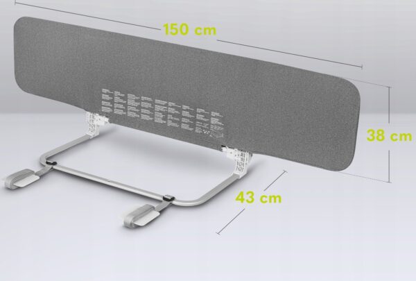Autokreslini.lv | LORA XL gultas malas aizsargs krāsa GREY STONE bilde #5