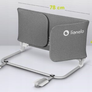 Lionelo LORA XL gultas malas aizsargs krāsa GREY STONE
