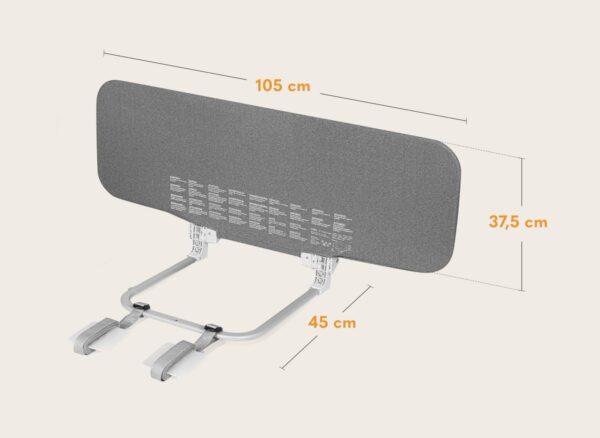 Autokreslini.lv | LORA gultas malas aizsargs krāsa GREY STONE bilde #13
