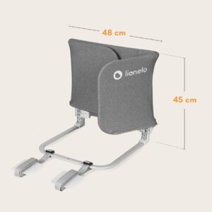 Lionelo LORA gultas malas aizsargs krāsa GREY STONE