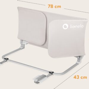 Lionelo LORA XL gultas malas aizsargs krāsa BEIGE SAND
