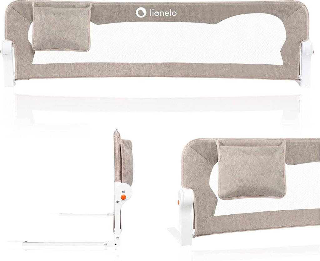 Lionelo EVA gultas malas aizsargs krāsa BEIGE MELANGE