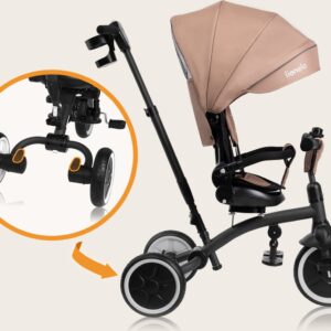 Lionelo TRIS PLUS stumjamais trīsritenis krāsa BEIGE SAND