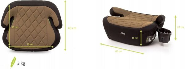 Autokreslini.lv | Hi-Fix CUP auto paliktnis bērniem 125-150cm krāsa Mokka bilde #15