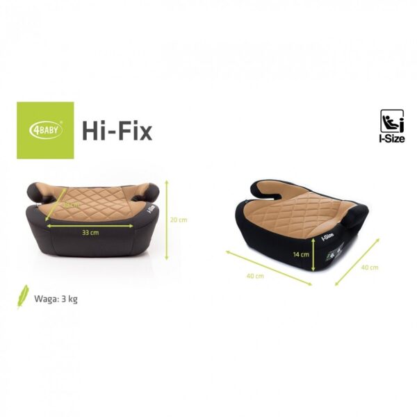 Autokreslini.lv | Hi-Fix auto paliktnis bērniem 125-150cm krāsa Mokka bilde #15