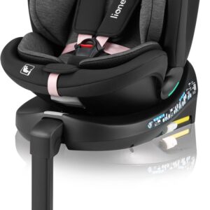 Lionelo Navy I-Size autokrēsliņš 40-150cm krāsa Black Pink