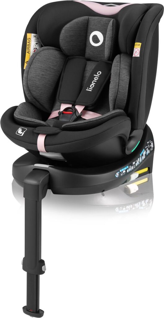 Lionelo Navy I-Size autokrēsliņš 40-150cm krāsa Black Pink