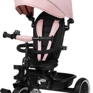 Lionelo BERRY stumjams trīsritenis bērniem krāsa PINK ROSE