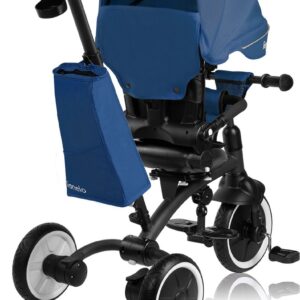 Lionelo TRIS PLUS stumjamais trīsritenis krāsa BLUE DENIM
