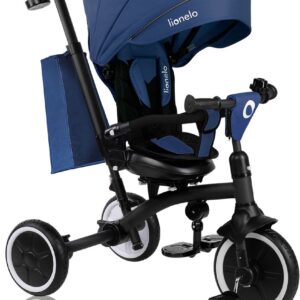 Lionelo TRIS PLUS stumjamais trīsritenis krāsa BLUE DENIM