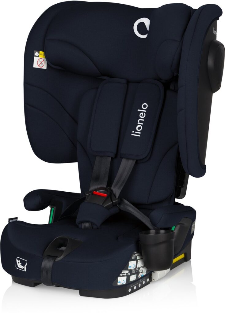 Lionelo Nelly I-Size salokāms autokrēsliņš bērniem 76-150cm krāsa Blue Navy