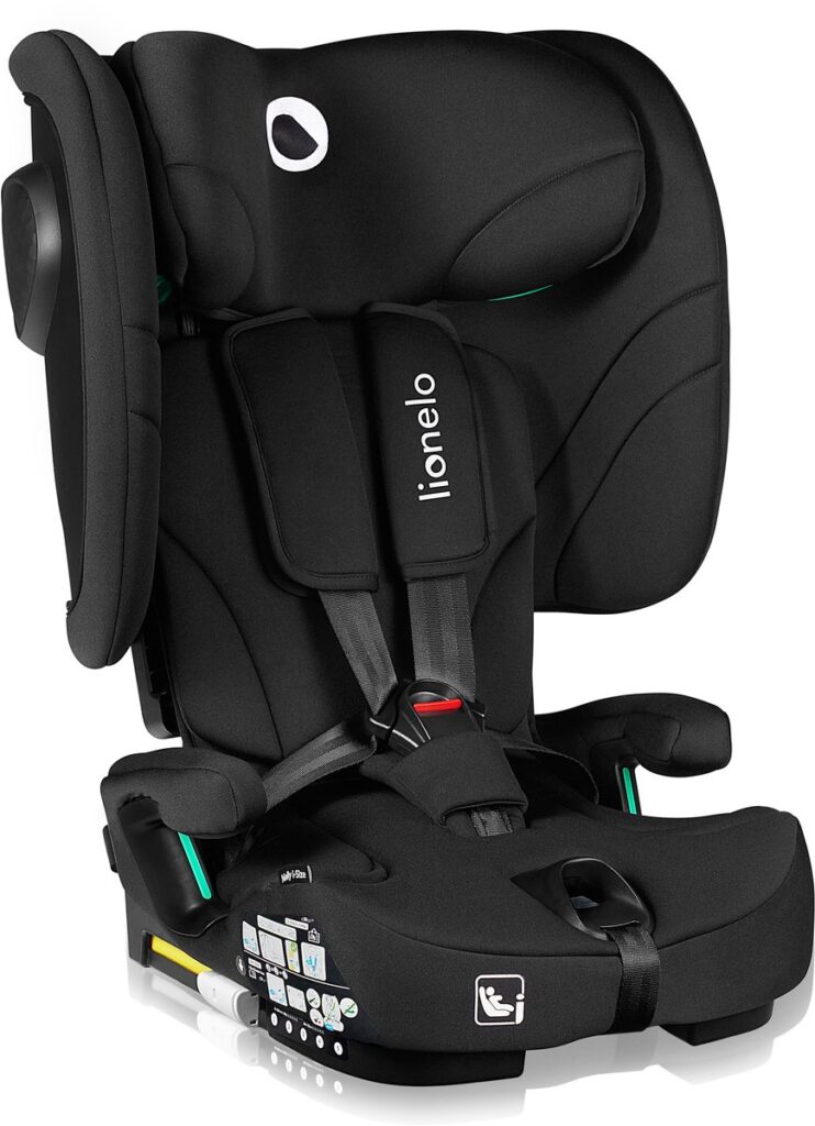 Lionelo Nelly I-Size salokāms autokrēsliņš bērniem 76-150cm krāsa Black Carbon