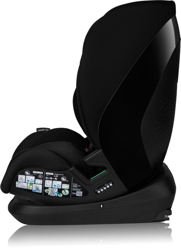 Autokreslini.lv | Lavender I-Size autokrēsliņš bērniem 76-150cm krāsa Black Carbon bilde #15