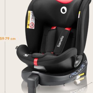 Lionelo Navy I-Size autokrēsliņš 40-150cm krāsa Black Red