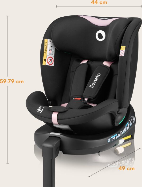 Autokreslini.lv | Navy I-Size autokrēsliņš 40-150cm krāsa Black Pink bilde #21