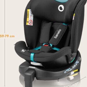 Lionelo Navy I-Size autokrēsliņš 40-150cm krāsa Black Turquoise