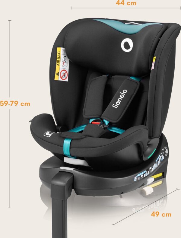 Autokreslini.lv | Navy I-Size autokrēsliņš 40-150cm krāsa Black Turquoise bilde #27