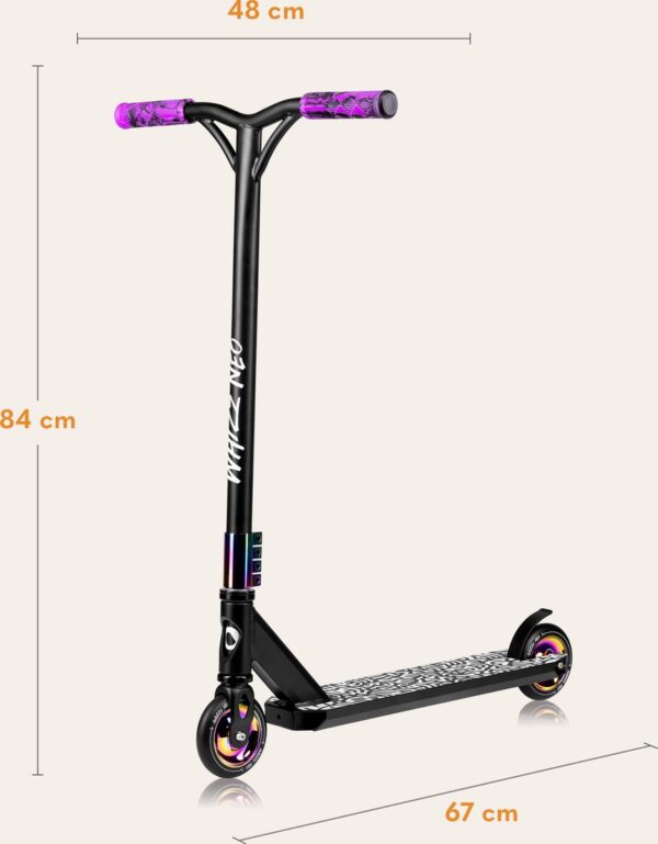 Autokreslini.lv | WHIZZ skrejritenis krāsa NEO BLACK CARBON MULTICOLOR bilde #27
