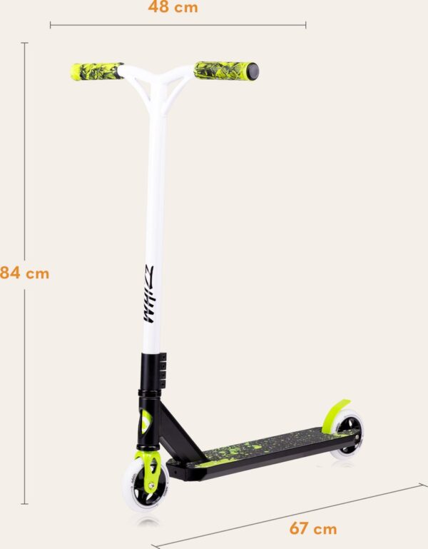 Autokreslini.lv | WHIZZ skrejritenis krāsa GREEN LIME BLACK bilde #33