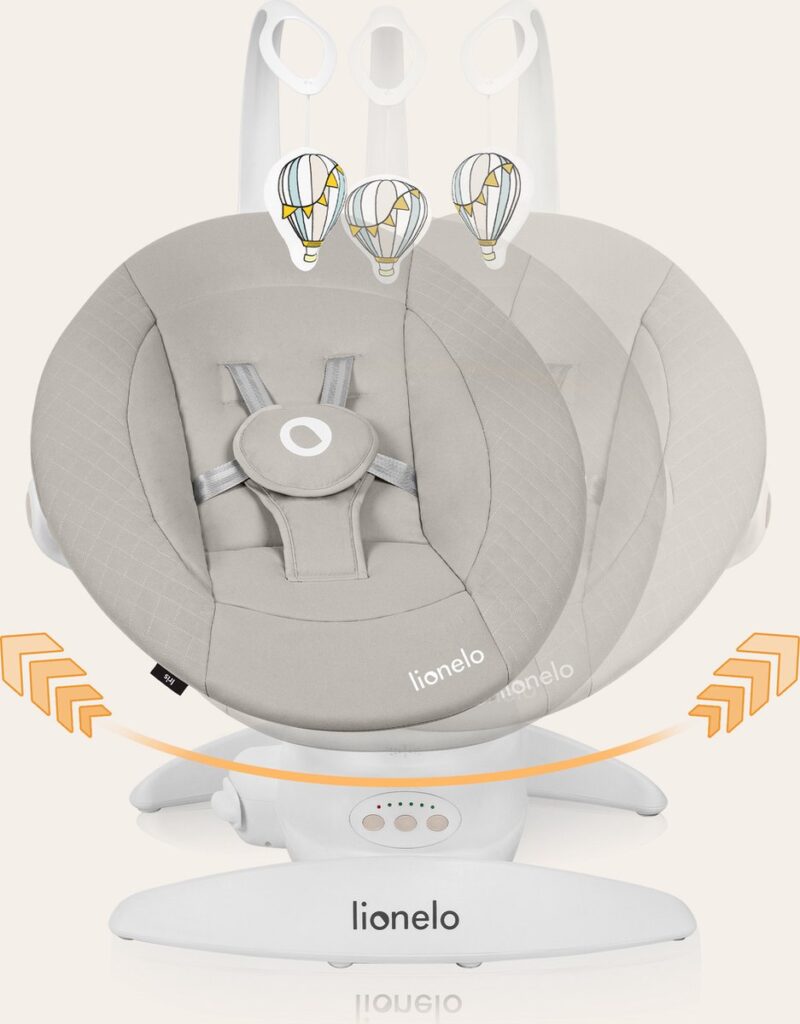 Lionelo IRIS mazuļu šūpuļkrēsliņš krāsa BEIGE SAND