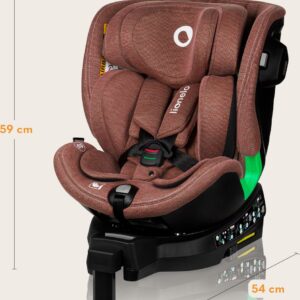 Lionelo Harmony I-Size autokrēsliņš 40-150cm krāsa Red Brick Bamboo