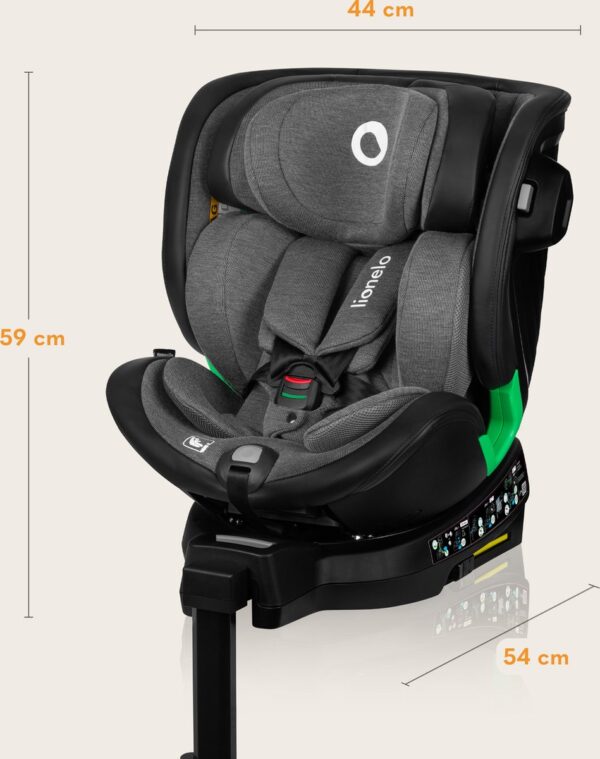 Autokreslini.lv | Harmony I-Size autokrēsliņš 40-150cm krāsa Grey Graphite Leather bilde #35