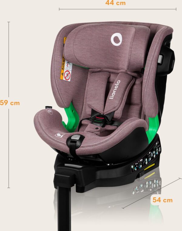 Autokreslini.lv | Harmony I-Size autokrēsliņš 40-150cm krāsa Pink Mauve Bamboo bilde #33
