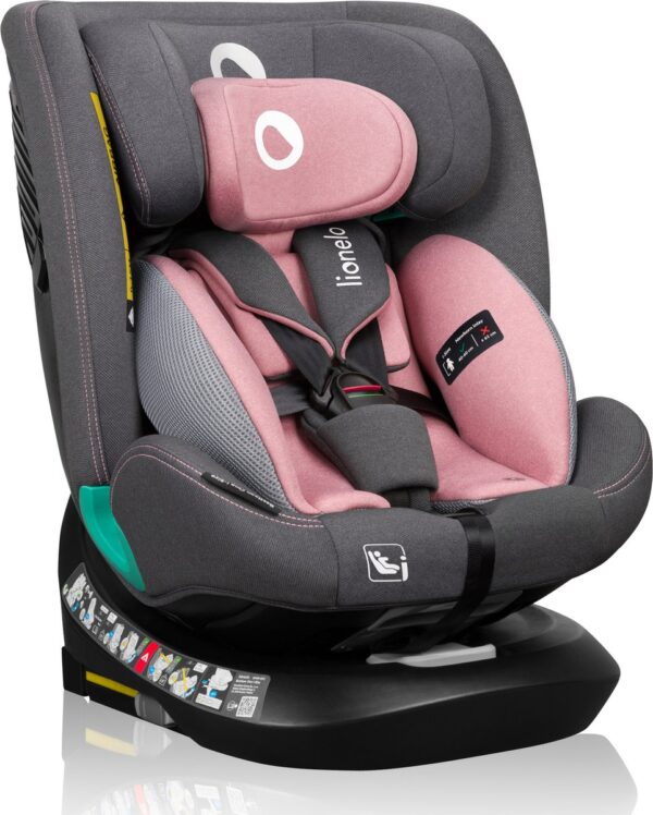 Autokreslini.lv | Bastiaan One I-Size autokrēsliņš bērniem 40-150cm krāsa Pink Rose bilde #5