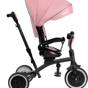 Lionelo TRIS PLUS stumjamais trīsritenis krāsa PINK ROSE