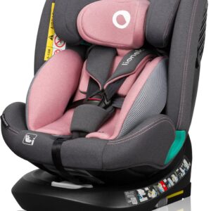 Lionelo Bastiaan One I-Size autokrēsliņš bērniem 40-150cm krāsa Pink Rose