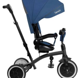 Lionelo TRIS PLUS stumjamais trīsritenis krāsa BLUE DENIM