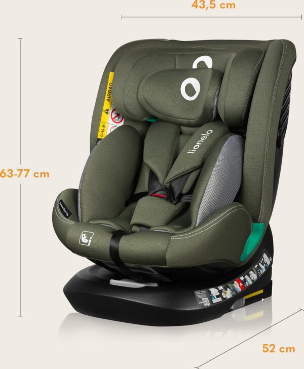 Autokreslini.lv | Bastiaan One I-Size autokrēsliņš bērniem 40-150cm krāsa Green Olive bilde #33