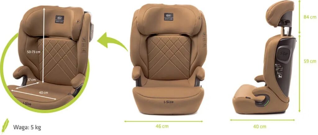 4Baby Nero I-Size autokrēsliņš bērniem 100-150cm krāsa Mokka