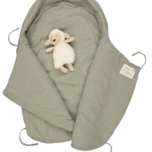 Voksi Wool Wrap mazuļu ietinamā vilnas sedziņa krāsa Meadow Green