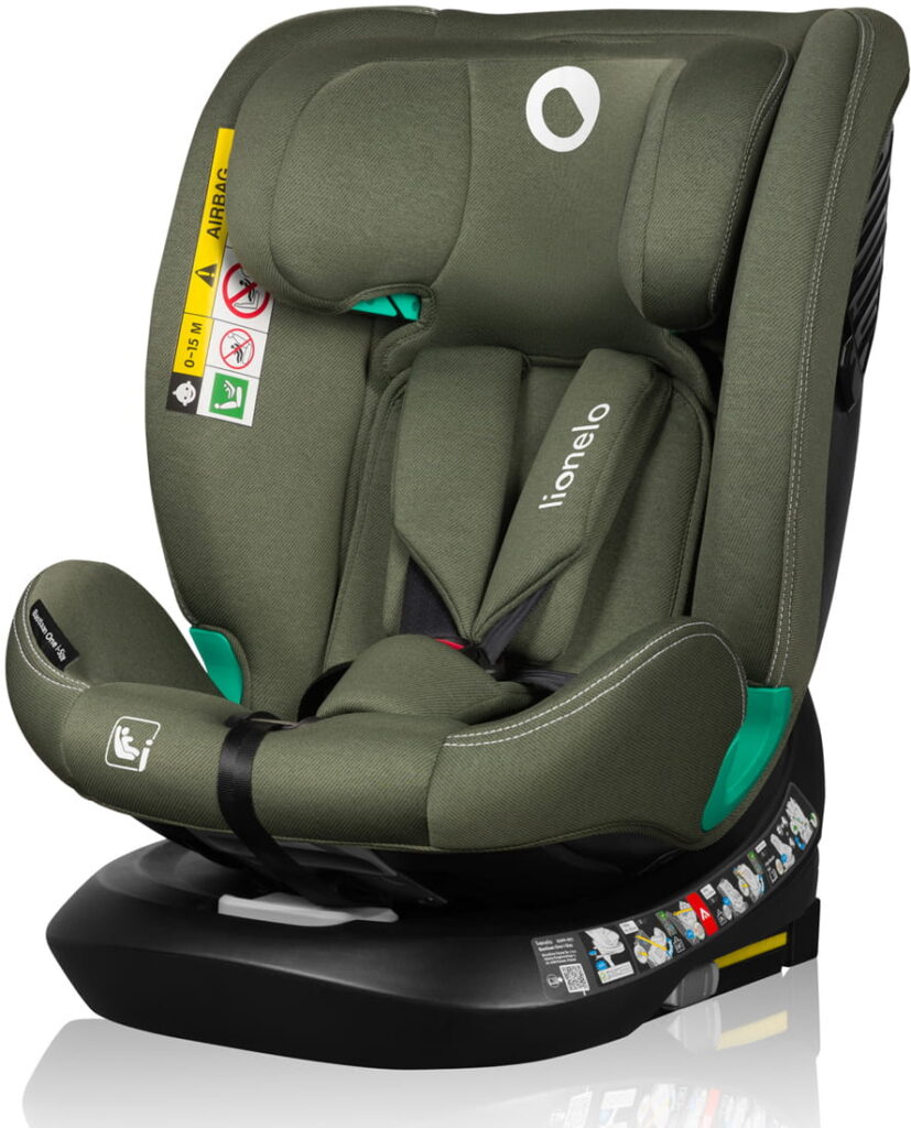 Lionelo Bastiaan One I-Size autokrēsliņš bērniem 40-150cm krāsa Green Olive