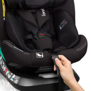 Lionelo Bastiaan One I-Size autokrēsliņš bērniem 40-150cm krāsa Black Carbon