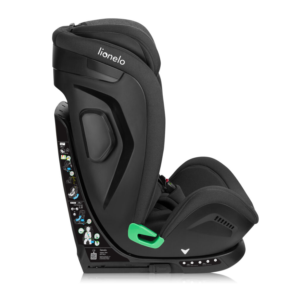 Lionelo Harper I-Size autokrēsliņš 76-150cm krāsa Black Carbon Grey