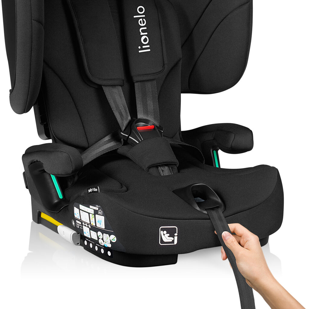 Lionelo Nelly I-Size salokāms autokrēsliņš bērniem 76-150cm krāsa Black Carbon