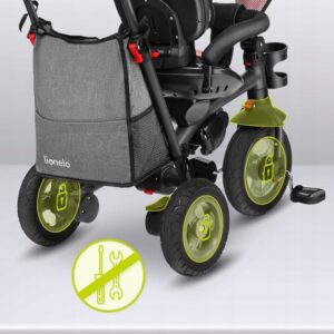 Lionelo TRIS stumjamais trīsritenis krāsa CANDY ROSE/GREY