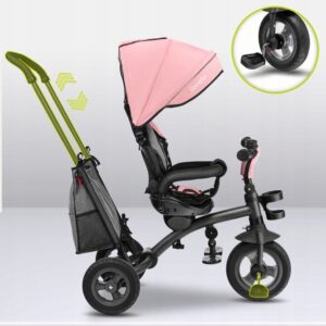 Lionelo TRIS stumjamais trīsritenis krāsa CANDY ROSE/GREY