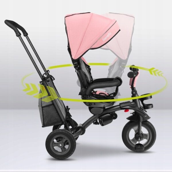 Autokreslini.lv | TRIS stumjamais trīsritenis krāsa CANDY ROSE/GREY bilde #7