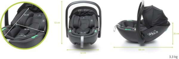 Autokreslini.lv | NEO I-Size autokrēsliņš mazuļiem 40-87cm krāsa Graphite bilde #21