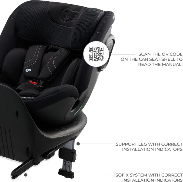 Autokreslini.lv | Xrider 2 I-Size autokrēsliņš bērniem 40-150cm krāsa Black bilde #23