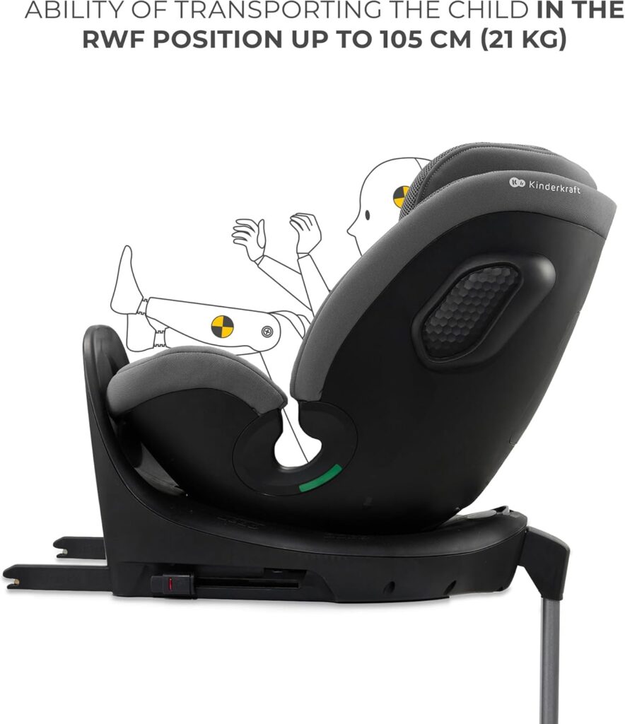 Kinderkraft Xrider 2 I-Size autokrēsliņš bērniem 40-150cm krāsa Grey