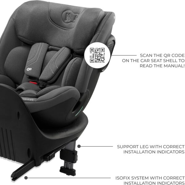 Autokreslini.lv | Xrider 2 I-Size autokrēsliņš bērniem 40-150cm krāsa Grey bilde #27