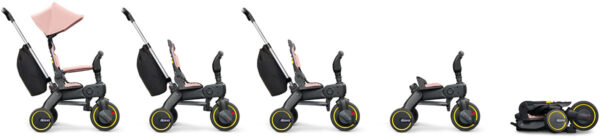 Autokreslini.lv | Liki Trike S3 stumjamais bērnu trīsritenis krāsa Blush Pink bilde #13