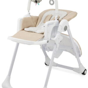 Kinderkraft Tummie barošanas krēsliņš 2in1 krāsa Beige