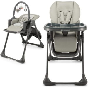 Kinderkraft Tummie barošanas krēsliņš 2in1 krāsa Grey