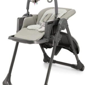 Kinderkraft Tummie barošanas krēsliņš 2in1 krāsa Grey