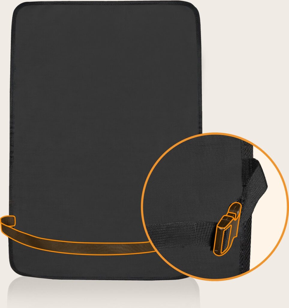 Lionelo Seat Organizer krēsla aizsargs ar mantu un planšetes kabatām